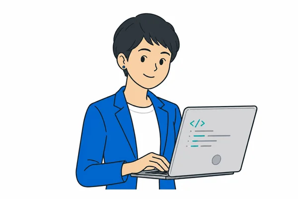 情報システム担当者のイラスト