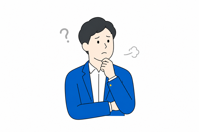 導入後の社員への定着に不安を感じる推進担当者のイラスト